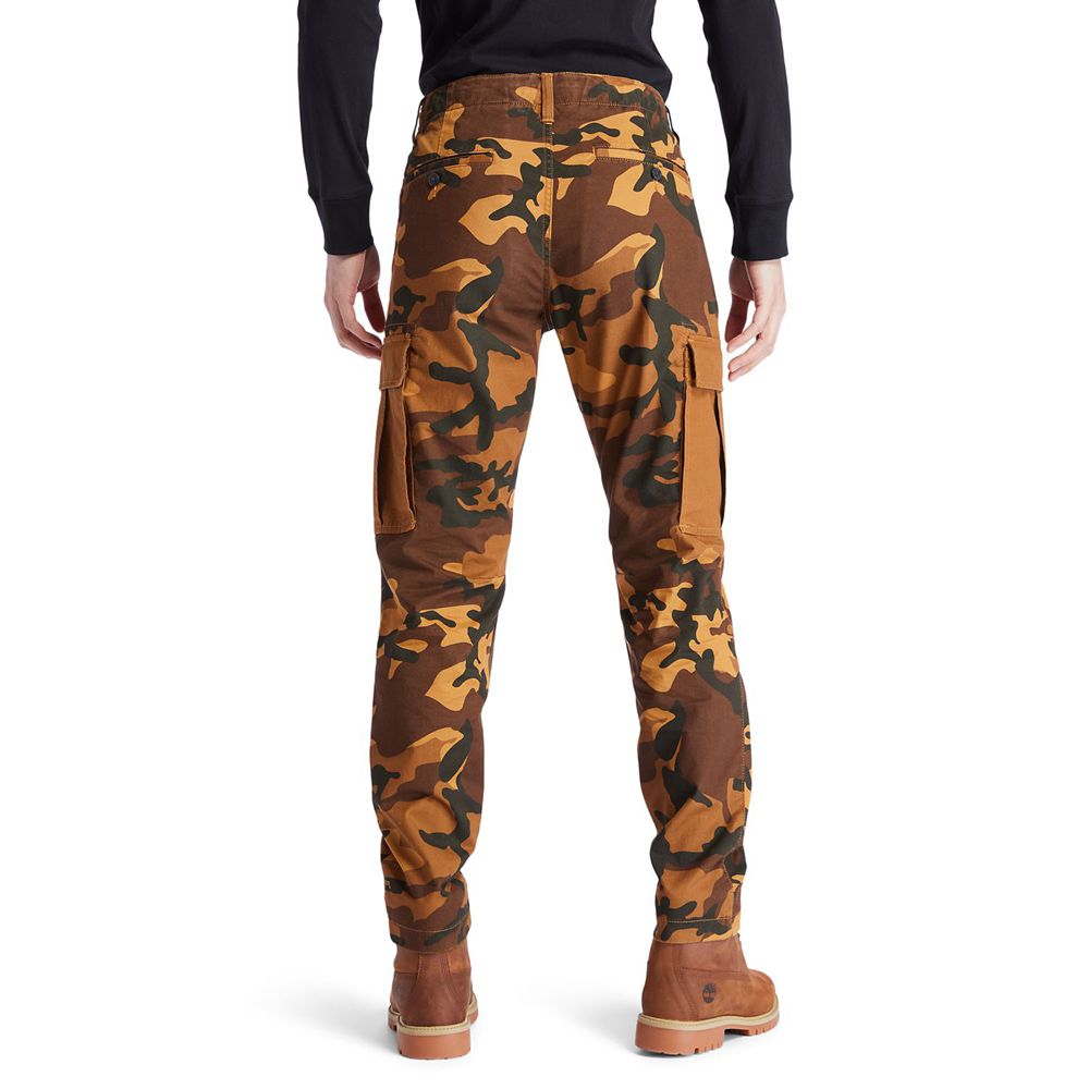 Pantaloni Timberland Barbati Maro - Lovell Lake Slim Tapered Camo Cargo - Romania - ETSIFZ674